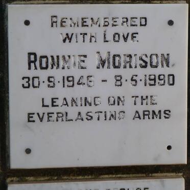 MORISON Ronnie 1946-1990