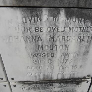 MOUTON Johanna Margaretha -1973