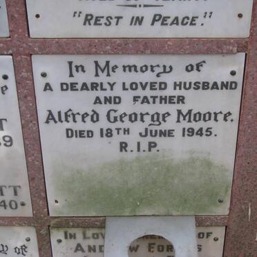 MOORE Alfred George -1945