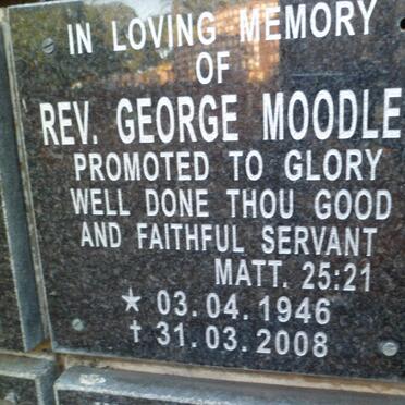 MOODLEY George 1946-2008