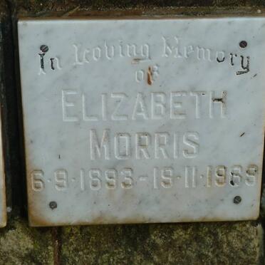 MORRIS Elizabeth 1893-1989
