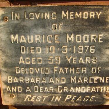 MOORE Maurice -1976
