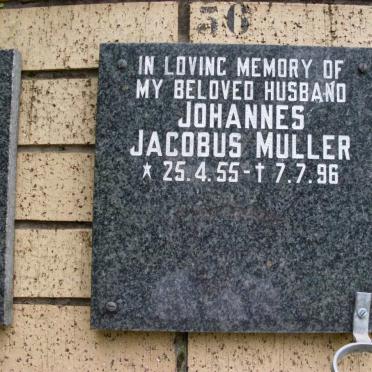 MULLER Johannes Jacobus 1955-1996
