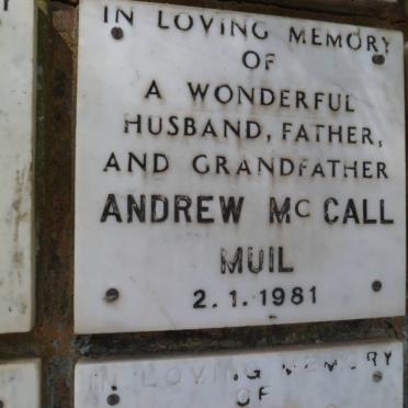 MUIL Andrew McCall -1981