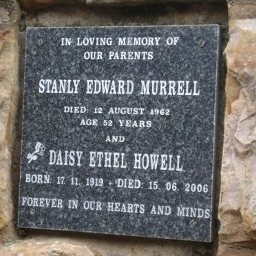 MURRELL Stanley Edward -1962 &amp; Daisy Ethel HOWELL 1919-2006