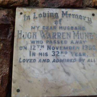 MUNDY Hugh Warren -1956