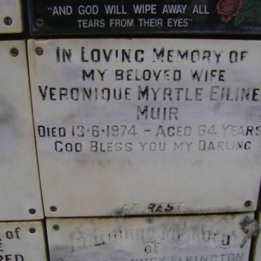 MUIR Veronique Myrtle Eiline -1974
