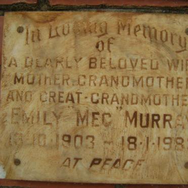 MURRAY Emily 1903-1983