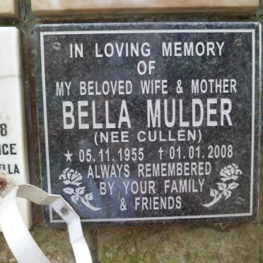 MULDER Bella nee CULLEN 1955-2008