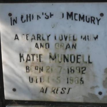 MUNDELL Katie 1892-1985