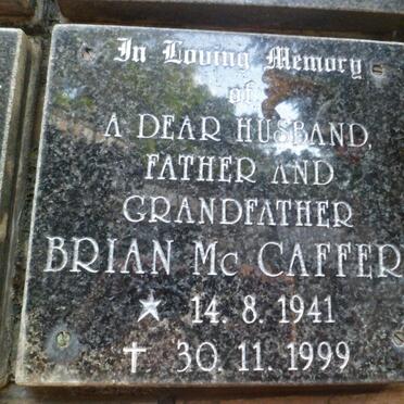 Mc CAFFERY Brian 1941-1999