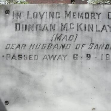 Mc KINLAY Duncan -1944