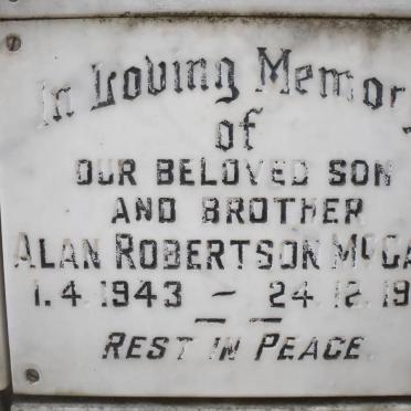 McCALL Alan Robertson 1943-1971