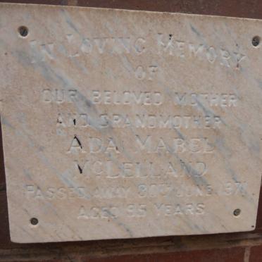 McLELLAND Ada Mabel -1971