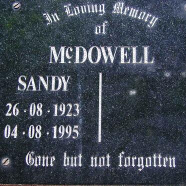 McDOWELL Sandy 1923-1995