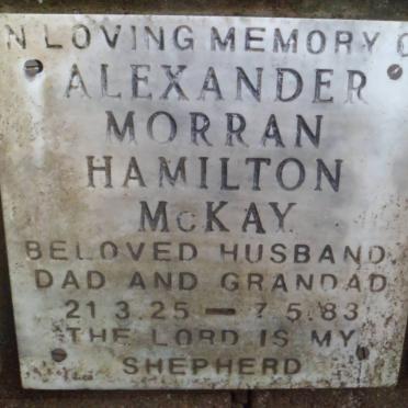McKAY Alexander Morran Hamilton 1925-1983