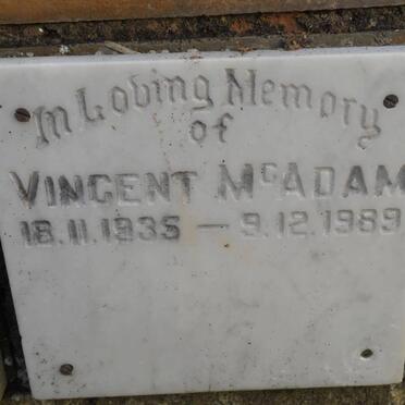 McADAM Vincent 1935-1989