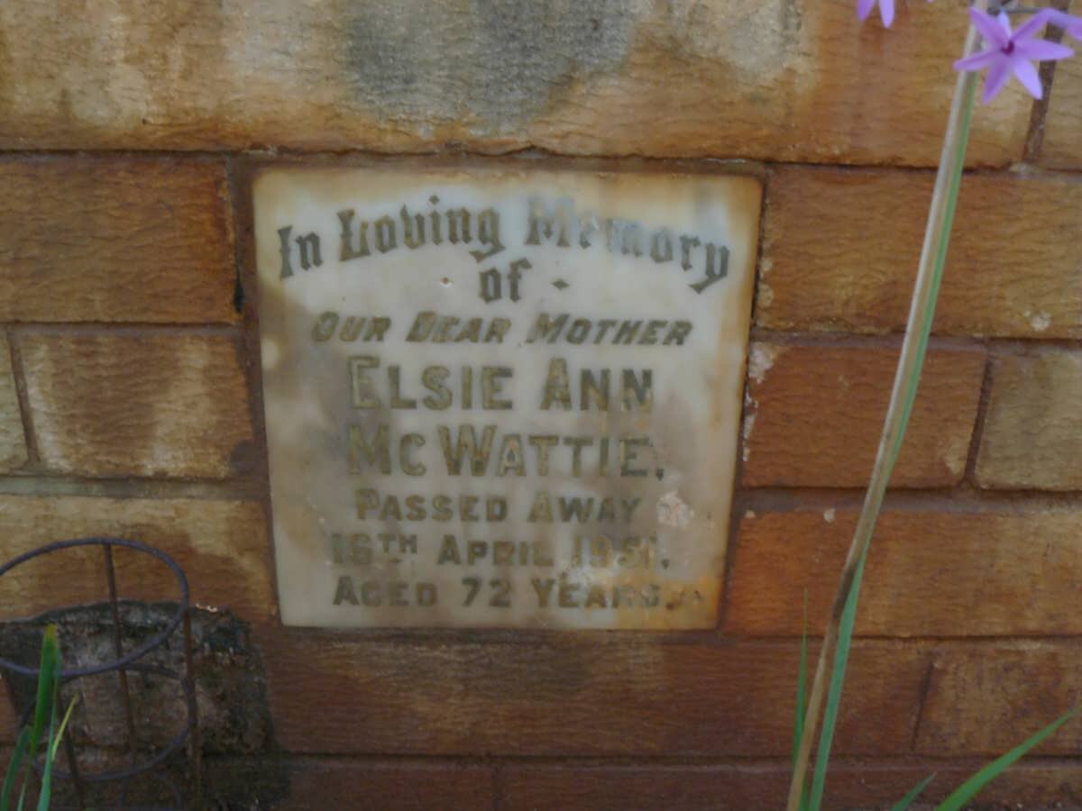 McWATTIE Elsie Ann -1951