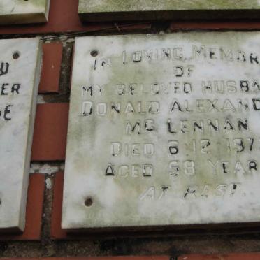 McLENNAN Donald Alexander -1973