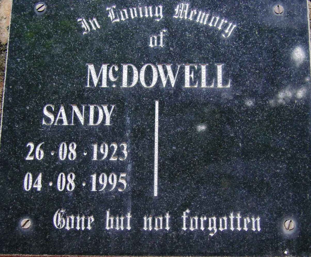 McDOWELL Sandy 1923-1995