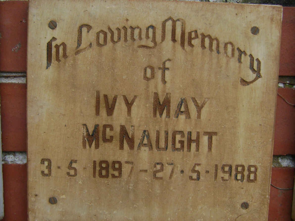 McNAUGHT Ivy May 1897-1988 