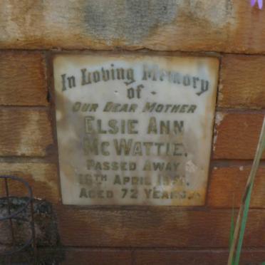 McWATTIE Elsie Ann -1951
