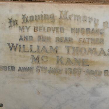 Mc KANE William Thomas -1958