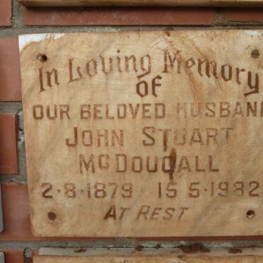 McDOUGALL John Stuart 1879-1982
