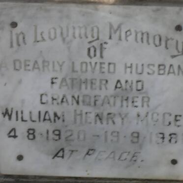 McGEE William Henry 1920-1981