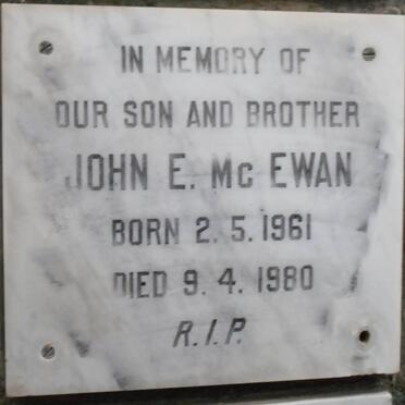 Mc EWAN John E. 1961-1980