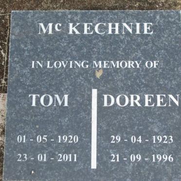 McKECHNIE Tom 1920-2011 &amp; Doreen 1923-1996