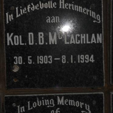 McLACHLAN D.B. 1903-1994