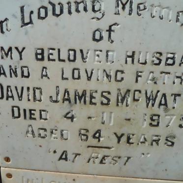 McWATTIE David James -1975
