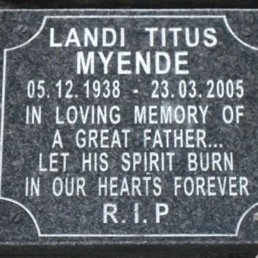 MYENDE Landi Titus 1938-2005