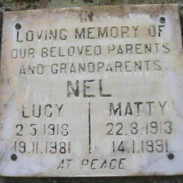 NEL Matty 1913-1991 &amp; Lucy 1918-1981