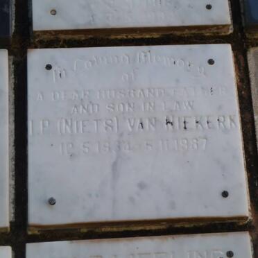 NIEKERK I.P., van 1934-1987