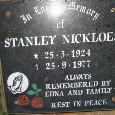 NICKLOES Stanley 1924-1977