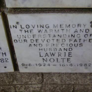 NOLTE Lawrie 1924-1982