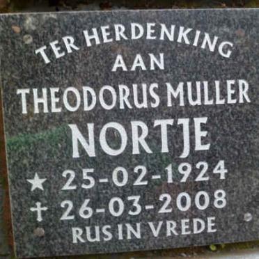 NORTJE Theodorus Muller 1924-2008