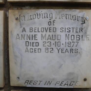 NOBLE Annie Maud -1977