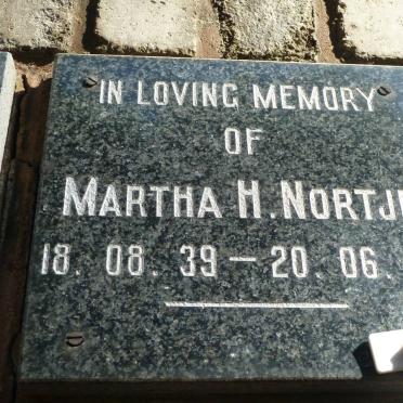 NORTJE Martha H. 1939-1994