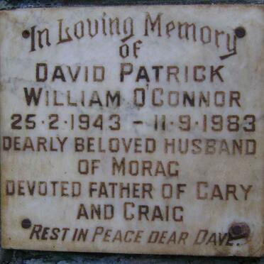 O'CONNOR David Patrick William 1943-1983
