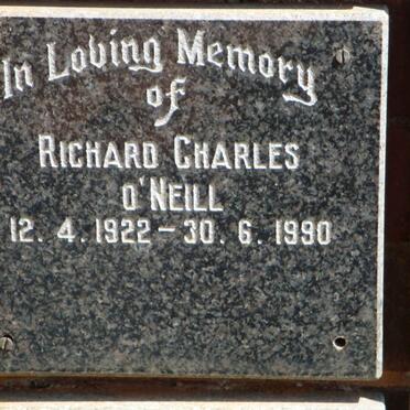 O'NEILL Richard Charles 1922-1990