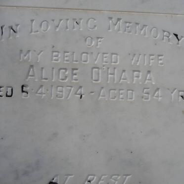 O'HARA Alice -1974