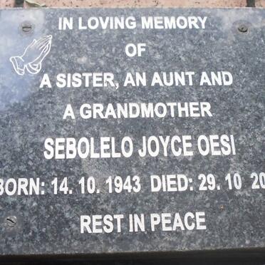 OESI Sebolelo Joyce 1943-2004