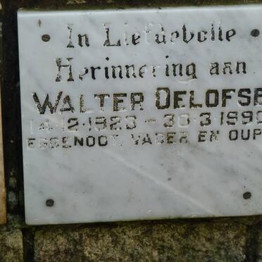 OELOFSE Walter 1923-1990