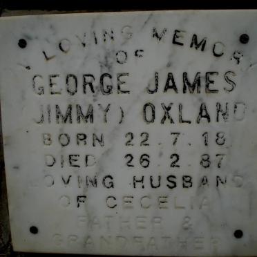 OXLAND George James 1918-1987
