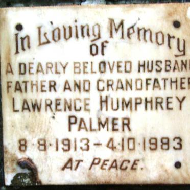 PALMER Lawrence Humphrey 1913-1983