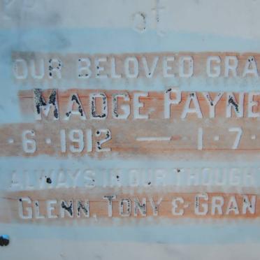 PAYNE Madge 1912-1988