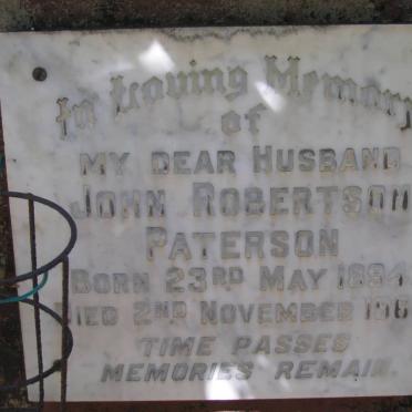 PATERSON John Robertson 1894-1962